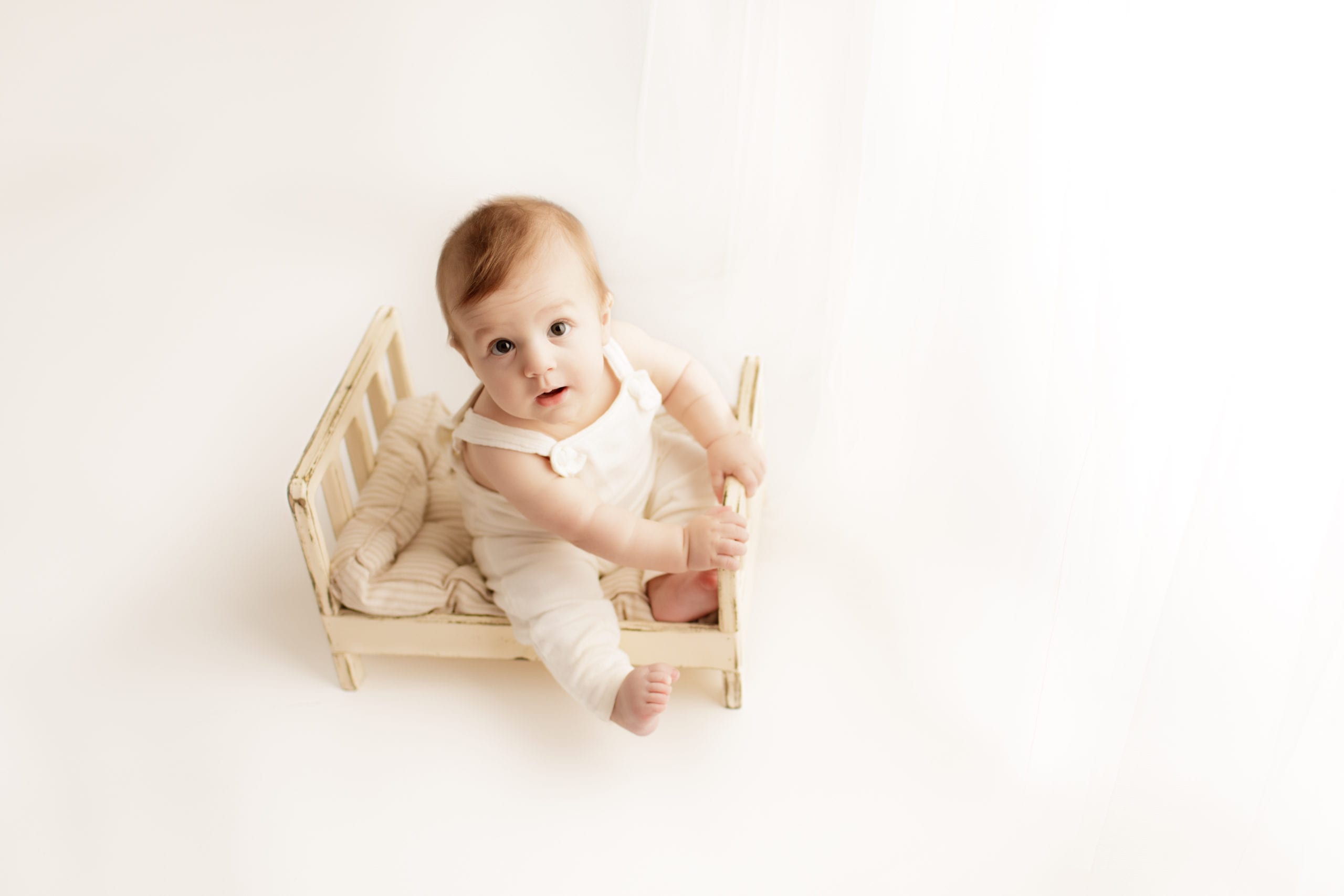 6 month old in small crib
