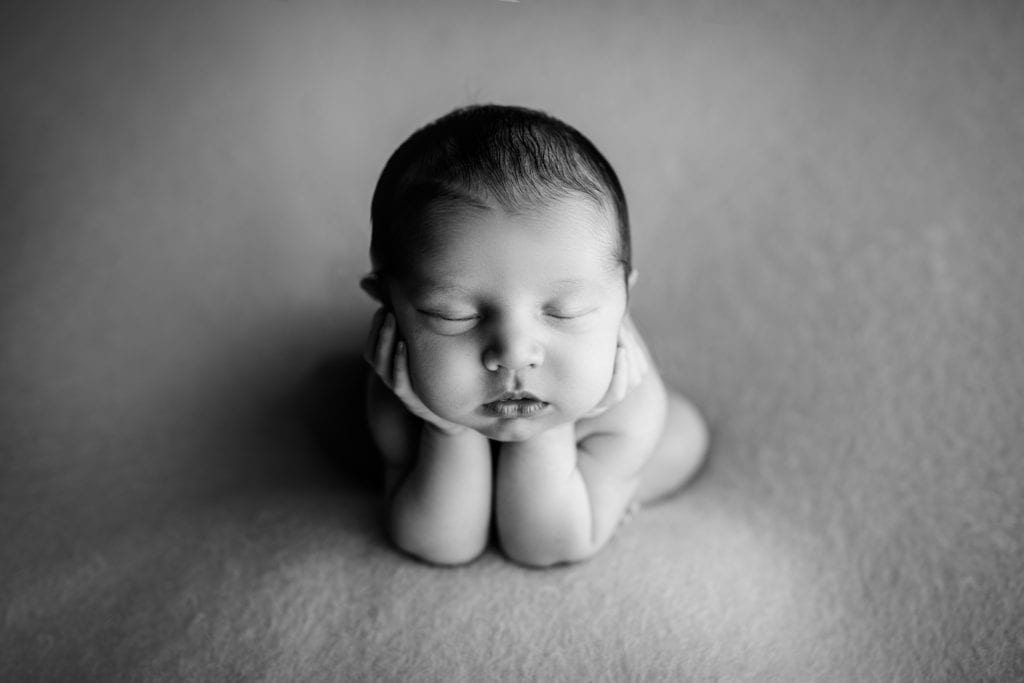 black and white baby boy photo shoot