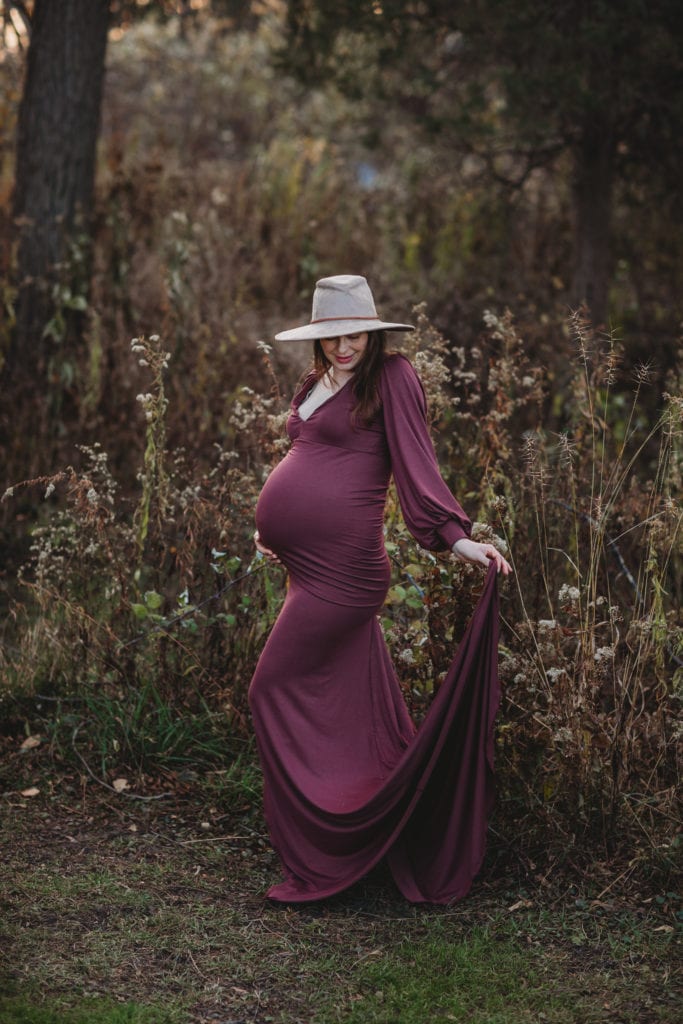 gorgeous fall maternity session