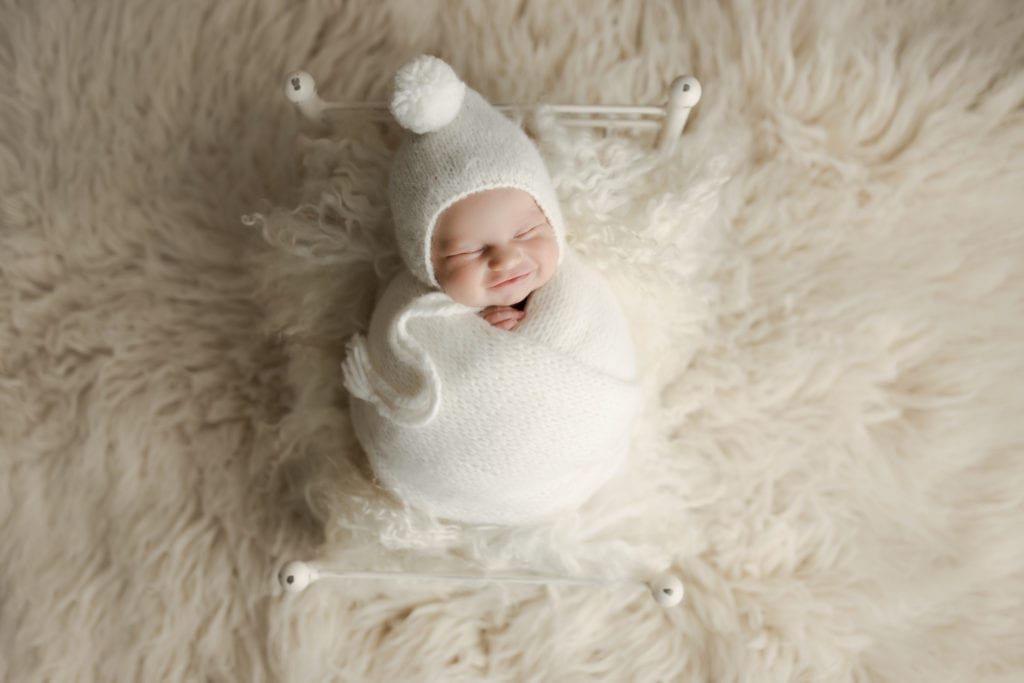 newborn baby girl photo shoot Long Grove