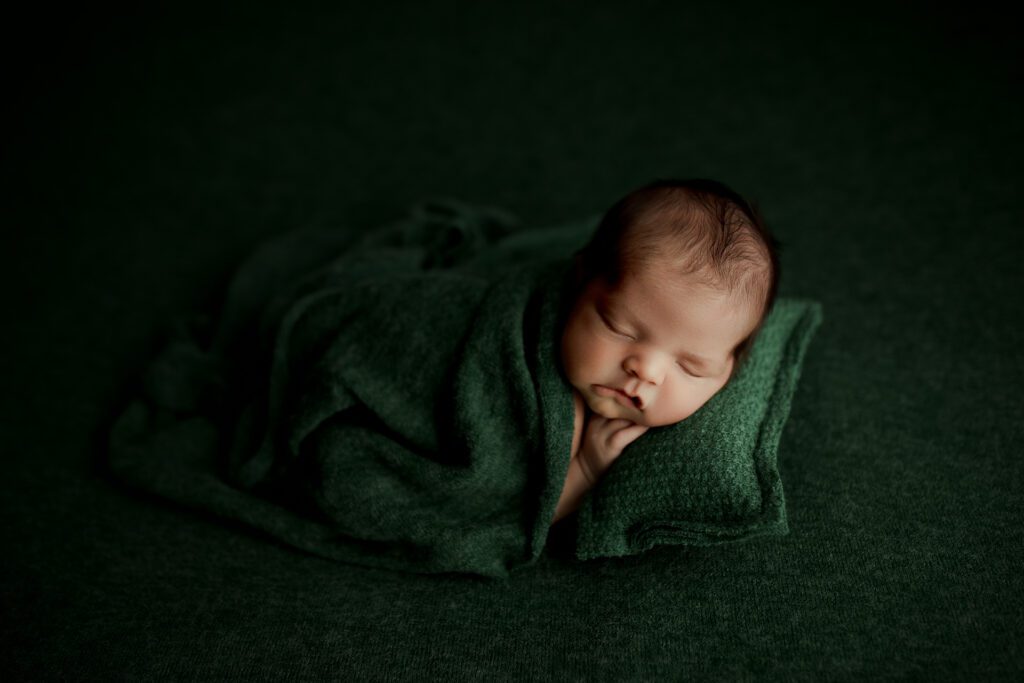 Chicago newborn photos with sweet baby Sebastian