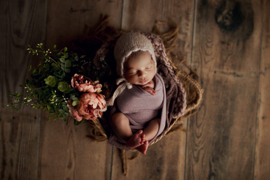 Isla's newborn photography session near downtown Chicago